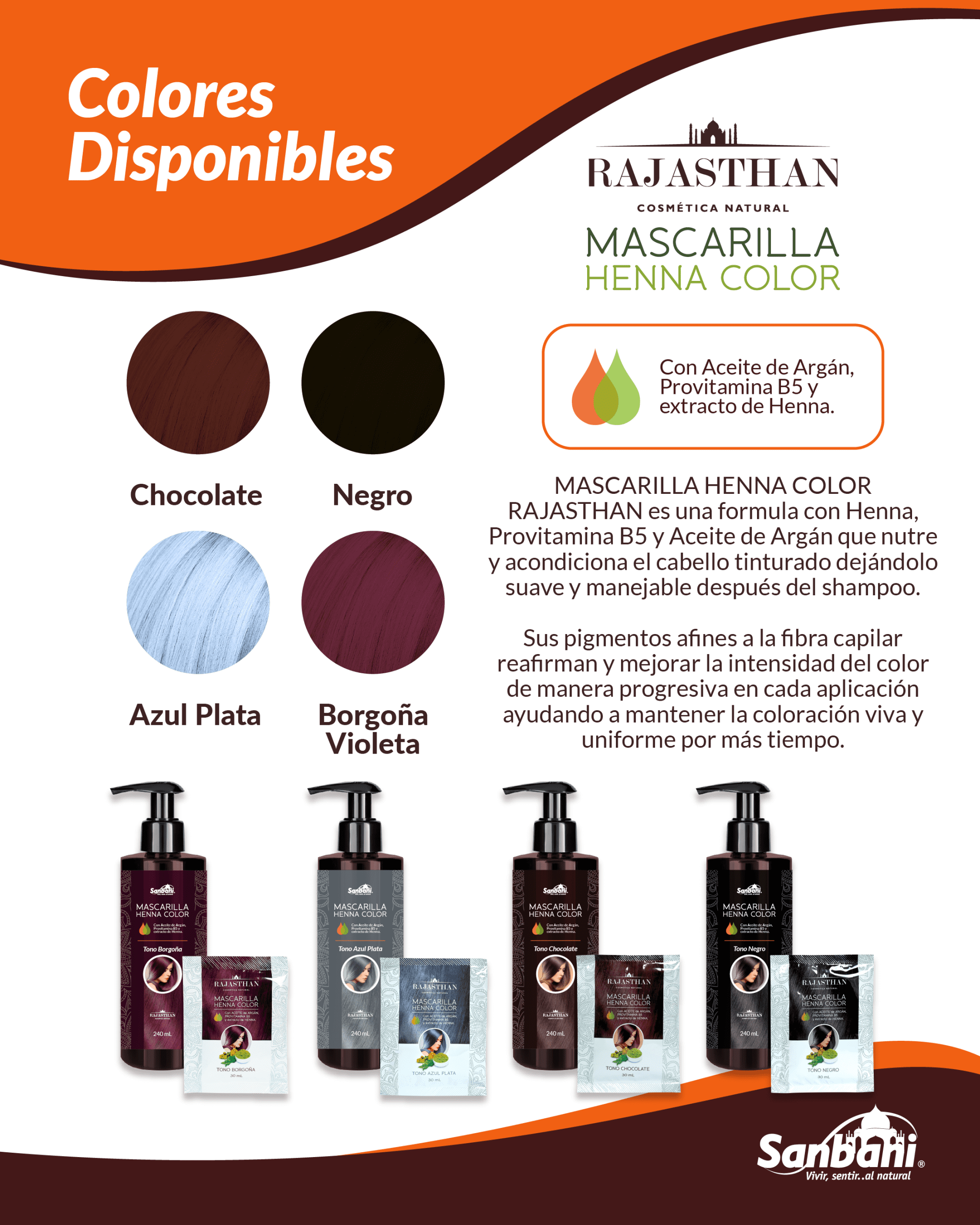 Mascarilla Henna Color 240 ml - Imagen 2